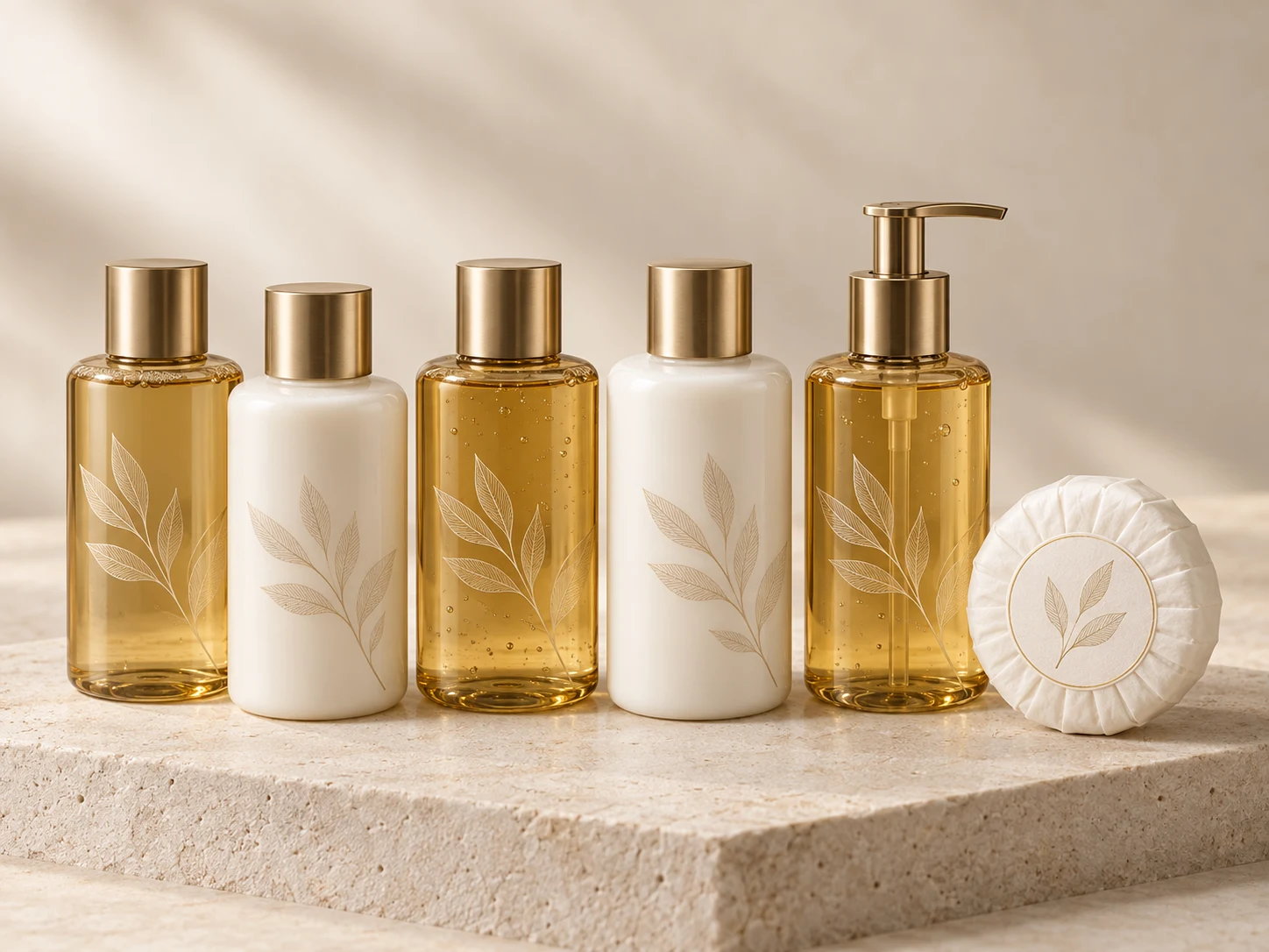 Toiletries for hotel guestrooms
